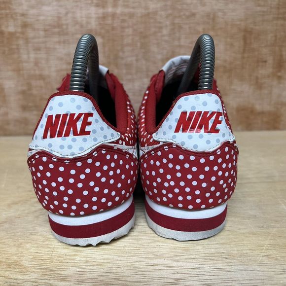 Nike 2014 Classic Cortez 654770-610 Red White Polka Dots Shoes Women’s Size 7.5 - Picture 4 of 9